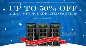 50 Percent off Dedicated Servers